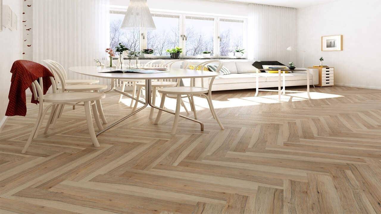 Hướng dẫn cách dán sàn nhựa giả gỗ xương cá chuẩn kỹ thuật